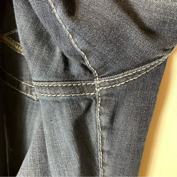 Lee Thick Stitch Dark Wash Straight Leg Denim Jeans Women’s Size 38x30 - Picture 8 of 9